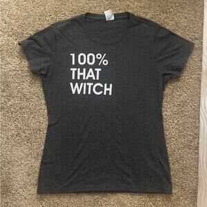 100% that which T-shirt size small, gray